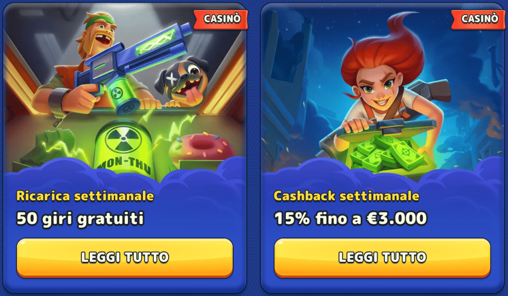 Bonus e Promozioni di Pistolo Casino